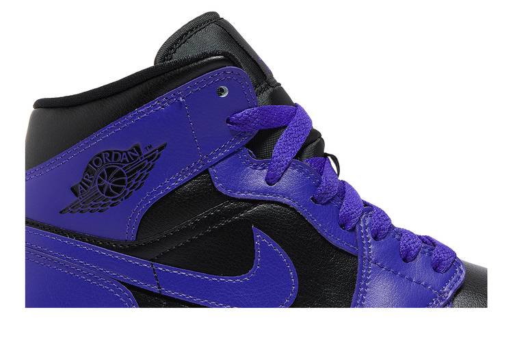 Air Jordan 1 Mid Purple Black