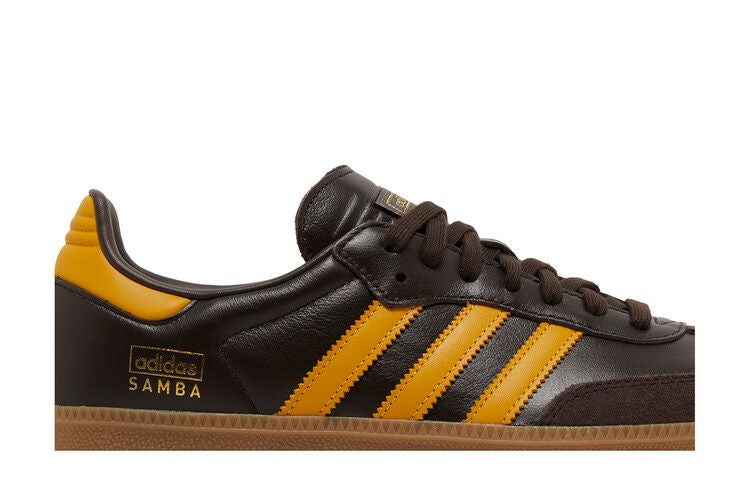 Adidas Samba OG Dark Brown Yellow