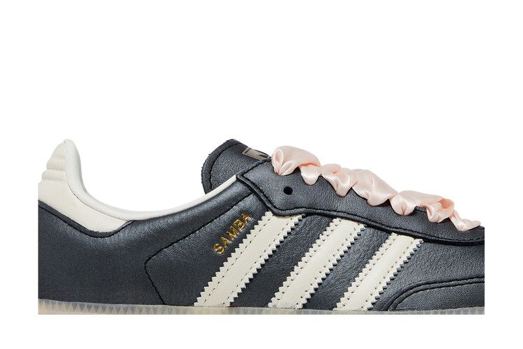 Adidas Samba OG Black Pink Ribbon Laces