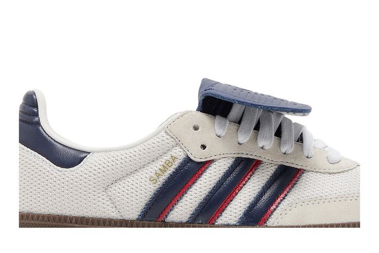 Adidas Samba LT Crystal White Dark Blue Gum