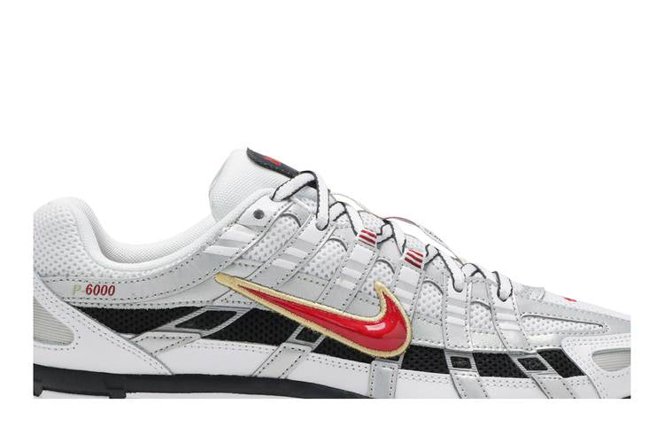 Nike P-6000 White Gold Red