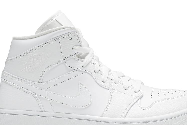 Air Jordan 1 Mid Triple White (2020)