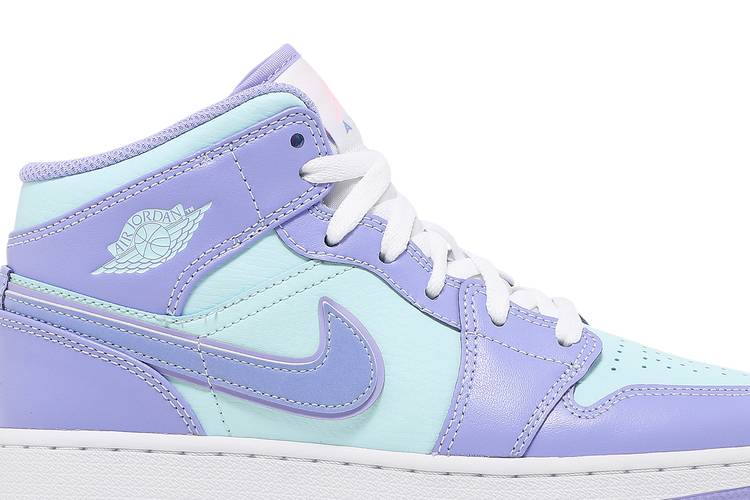 Air Jordan 1 Mid Purple Aqua