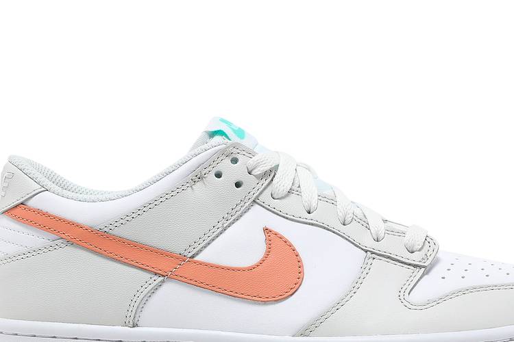 Nike Dunk Low White Bone Peach Aqua