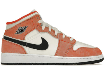 Air Jordan 1 Mid SE Orange Suede