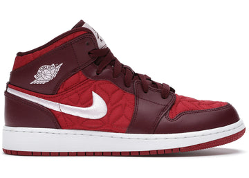 Air Jordan 1 Mid SE Red Quilt