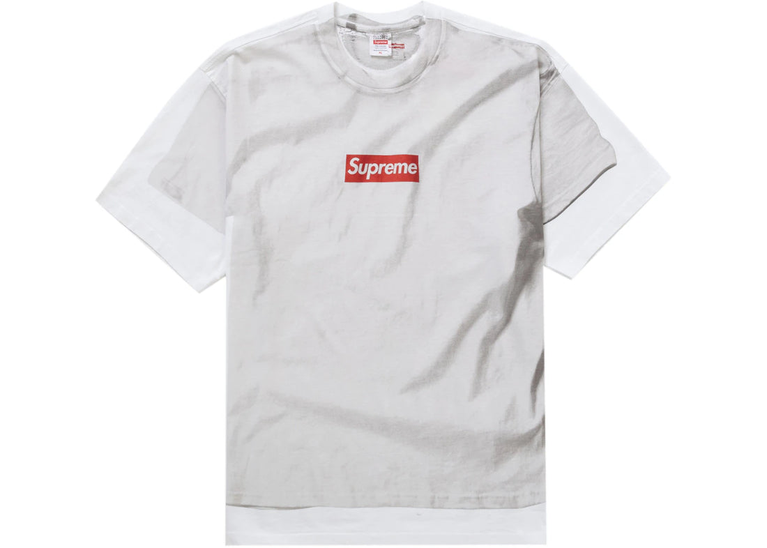 Supreme MM6 Maison Margiela Box Logo Tee White - SUPR-SMMMBL-WHITE