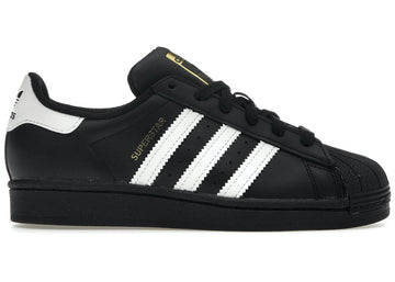 Adidas Superstar Core Black Cloud White Gold